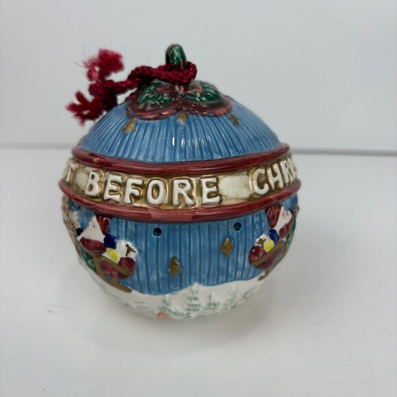 Fitz and Floyd Hand-Painted Twas The Night Before Christmas Scented Ornament - Picture 5 of 6